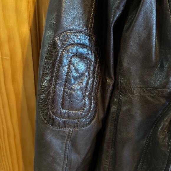 Bod Christensen Genuine Leather Women’s Mid Length Brown Jacket Size M NWT - Picture 8 of 16